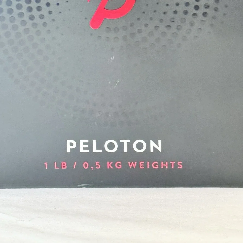 Peloton 1 LB Weights Set Ergonomic Dumbbells Non-Slip Grip New In Box